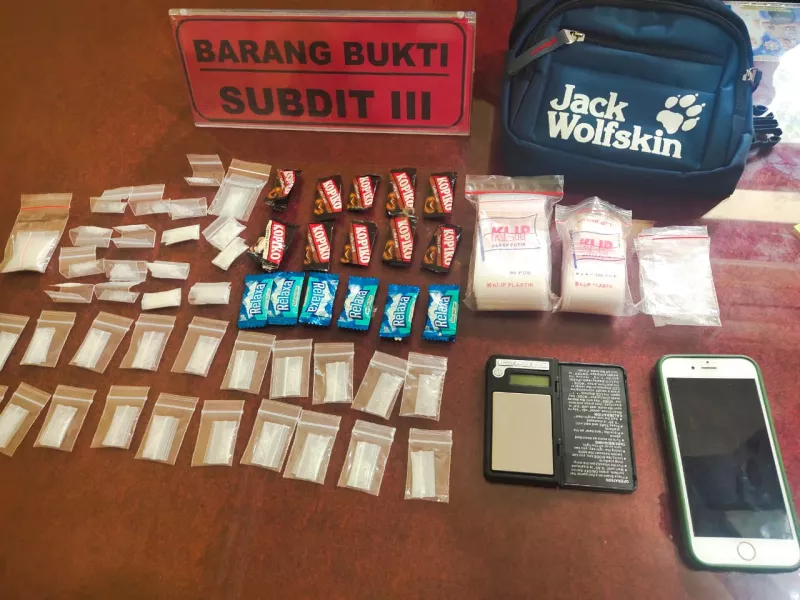 Bekuk Pengedar Sabu, Dit Narkoba Polda Sultra Sita 36,35 Gram Sabu