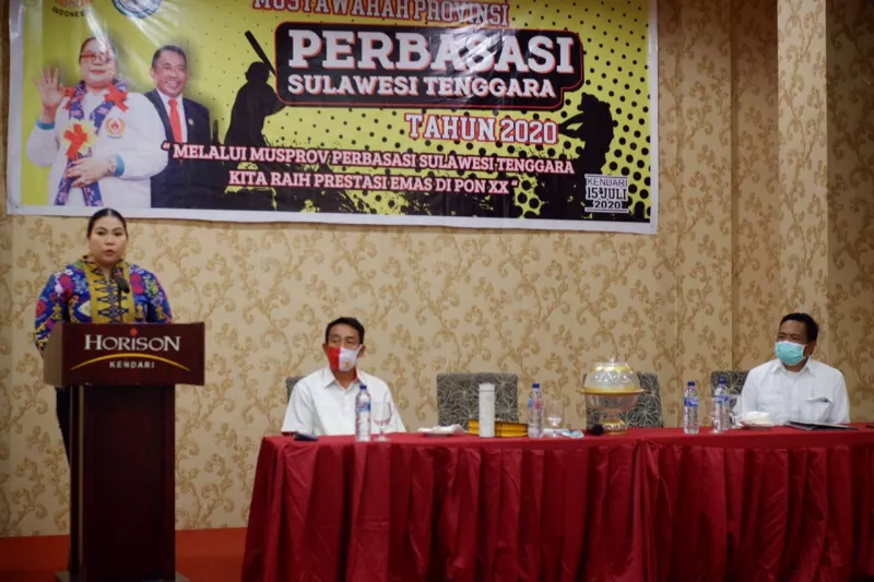 Agista Ariyani Buka Musprov Perbasasi Sultra