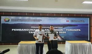 PP dan KPS Bakal Kerjakan Jalan Kendari-Toronipa Tahap II