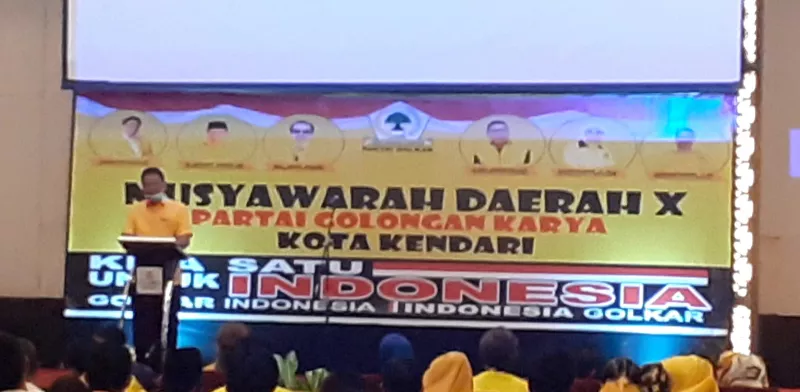 Heri Asiku Buka Musda Golkar Kendari