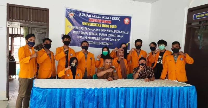Mahasiswa UHO Minimalisir Dampak Covid-19 Melalui Media Sosial