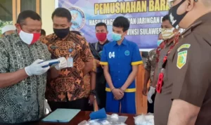 BNNP Sultra Musnahkan 951,27 Gram Sabu