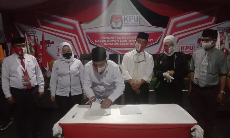 KPU Konsel Tutup Tahapan Pendaftaran Calon Bupati