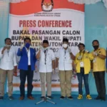 Partai Pengusung Kawal Paslon Rida Daftar di KPU