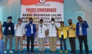 Partai Pengusung Kawal Paslon Rida Daftar di KPU
