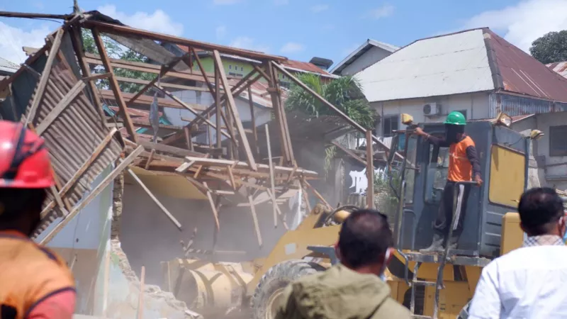 Ganti Rugi Belum Tuntas, 4 Bangunan Warga Dieksekusi