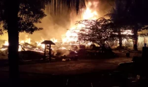 Lima Rumah di Koltim Terbakar, Tiga Diantaranya Rata dengan Tanah