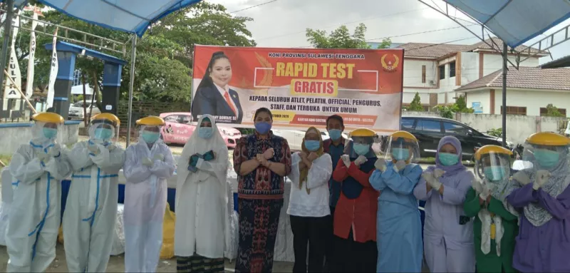 KONI Sultra Gelar Rapid Test Gratis