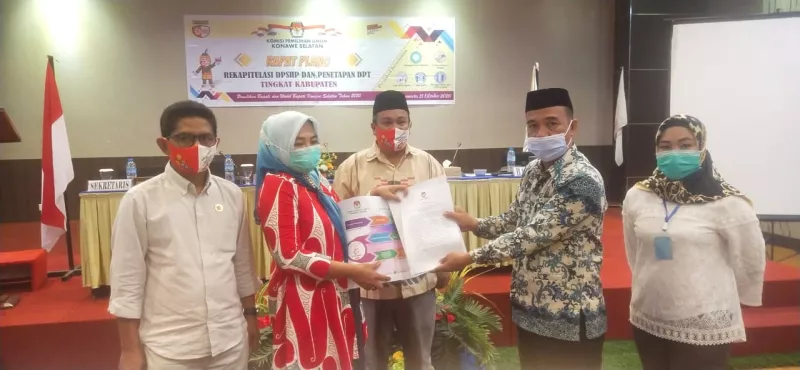 KPU Konsel Tetapkan DPT 203.339