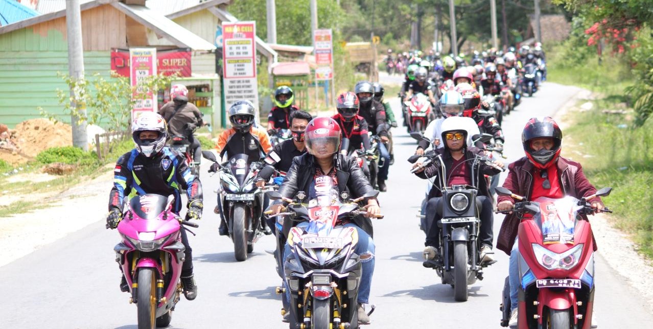 Ratusan Rider Konsel Sosialisasi Keselamatan Berlalu Lintas