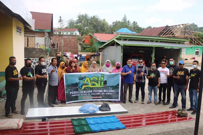ASLI dan ASR Bantu Korban Puting Beliung di Kassilampe