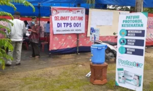 Hindari Penyebaran Covid-19 10 TPS di Kecamatan Konda Patuhi Prokes