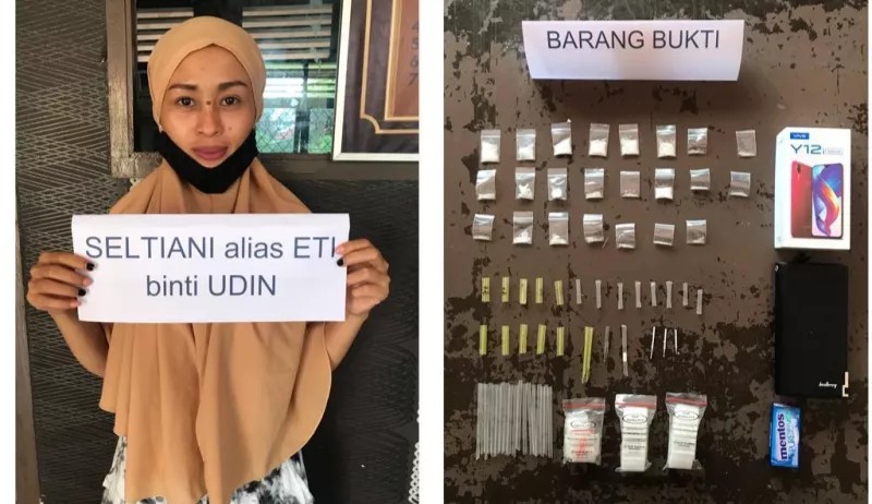 Perempuan Pengedar Sabu Dibekuk Aparat di Kamar Kosnya