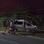 Ambulance Puskesmas Lalowaru Tabrak Tiang Listrik