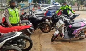 22 Unit Kendaraan Knalpot Bogar Ditilang