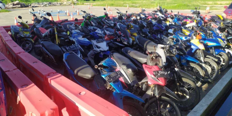 Satlantas Polres Kendari Tilang 127 Motor