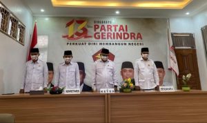 Pelaksanaan HUT Gerindra XIII Dilaksanakan Secara Virtual