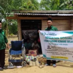 LAZISNU Konsel Bagikan Kursi Roda Hingga Sembako ke Warga