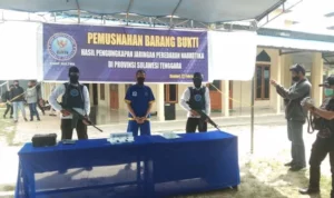 BNNP Sultra Musnahkan 713 Sabu