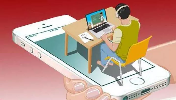 Ilustrasi Kouta belajar