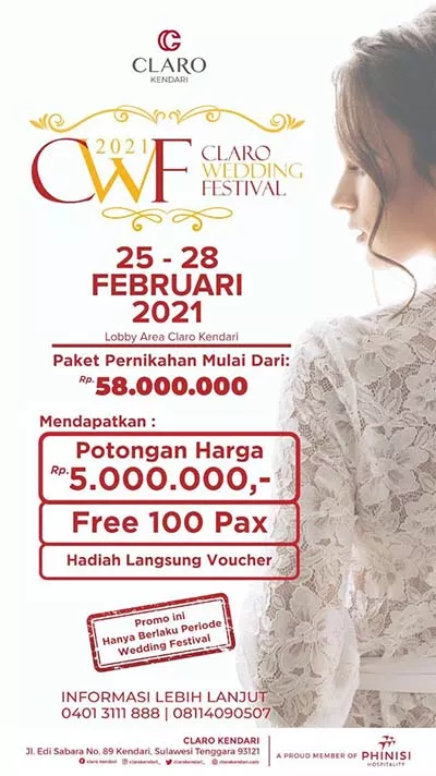 Ingin Nikah, Jangan Lewatkan Claro Wedding Festival 2021