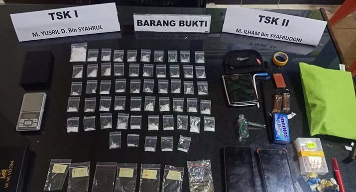 Dua Pengedar Narkoba di Kecamatan Baruga Dibekuk