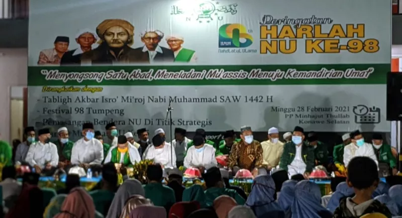 Ratusan Warga Konsel Peringati Hari Jadi NU ke-98