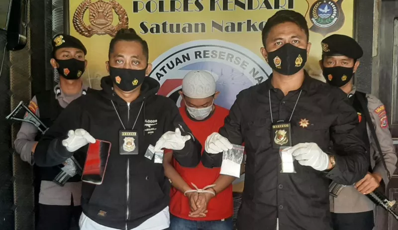 Polres Kendari Tangkap Bandar Narkoba di Kendari Barat