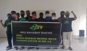 ASR Buteng Ajak Pemuda Se-Kampung Berpikir Ekonomi Kreatif