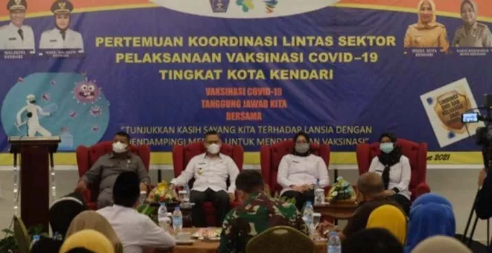 Sukseskan Vaksinasi, Rakor Lintas Sektor Digelar di Kota Kendari