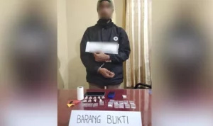 Polda Sultra Bekuk Pegedar Narkoba Dipekarangan Swalayan