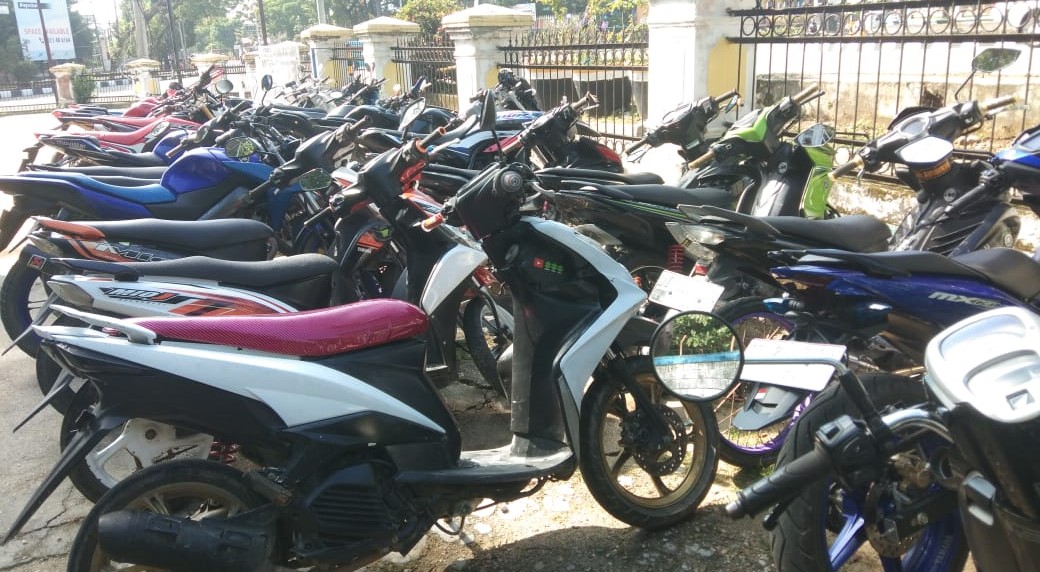 52 Unit Sepeda Motor Terjaring Razia Knalpot Bogar