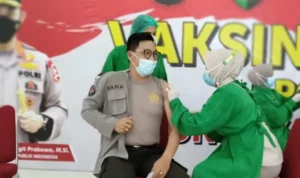 578 Personel Polda Sultra Disuntik Vaksin Sinovac 