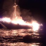 Kapal Terbakar, Empat Penumpang Berhasil Diselamatkan