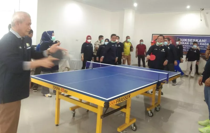 Pemprov Gelar Pertandingan Tenis Meja Antar OPD