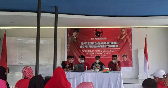 Wabub Butur, Hadiri Rakercab DPC PDIP