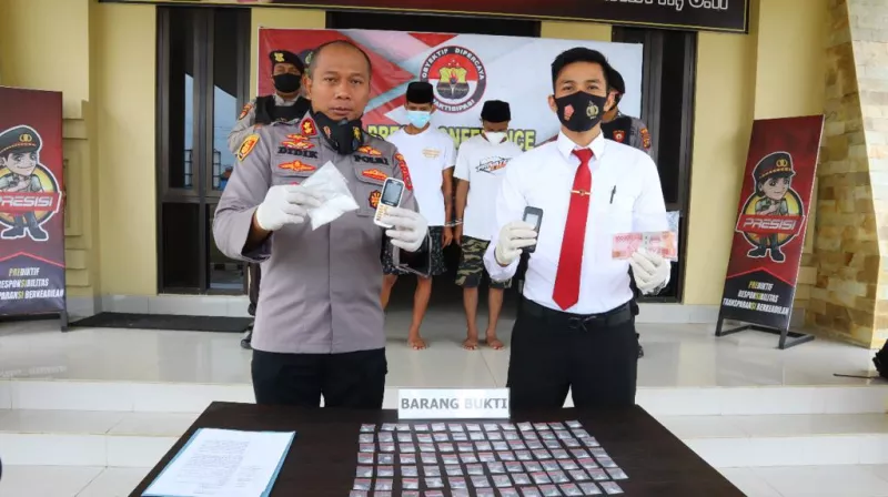 Tangkap 2 Pengdar Sabu, Polisi Amankan 91 Paket Sabu