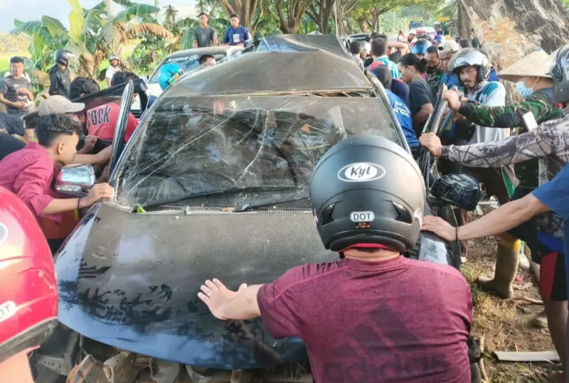 Kecelakaan Tunggal Menyebabakan 5 Mahasiswa Uho Meninggal Dunia