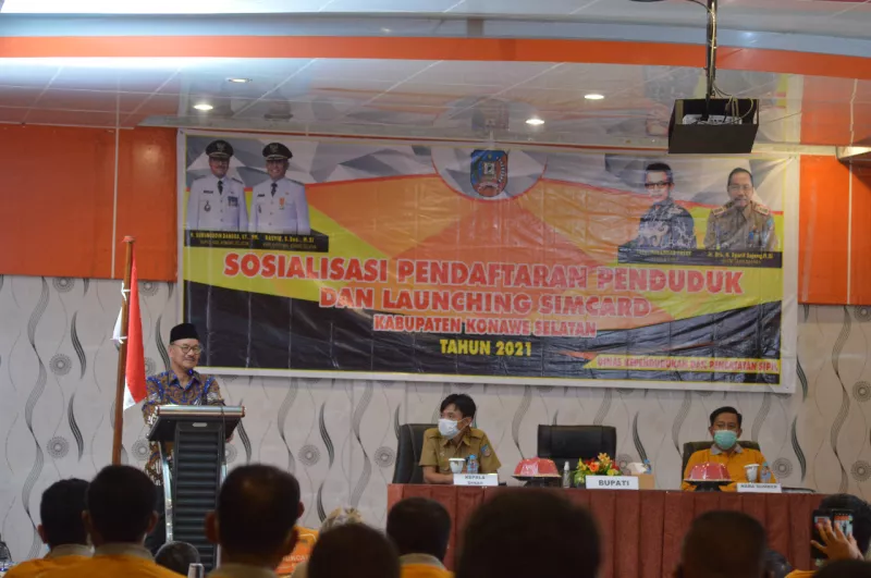 Gelar Sosialisasi, Dukcapil Launcing Aplikasi Simcard