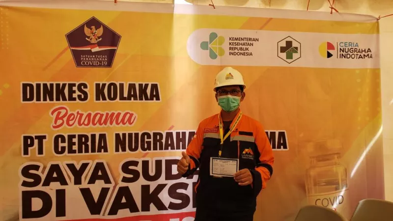 Pemerintah Gandeng PT CNI Vaksinasi 1400 Warga di Kolaka