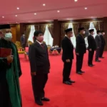 Ali Mazi Lantik 7 Pejabat Baru di Pemprov Sultra