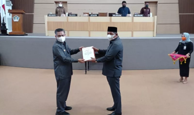 KUA PPAS 2021 Perubahan Kota Kendari Diserahkan ke DPRD