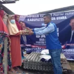 DPC Partai Demokrat Butur, Salurkan 100 Paket Sembako