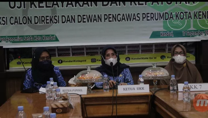 Tiga Calon Direksi Perusda Kota Kendari Ikuti Uji Kelayakan dan Kepatutan
