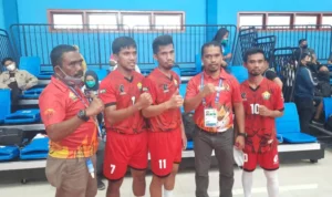 Tim Sepak Takraw Sultra Melaju ke Semifinal Double Event