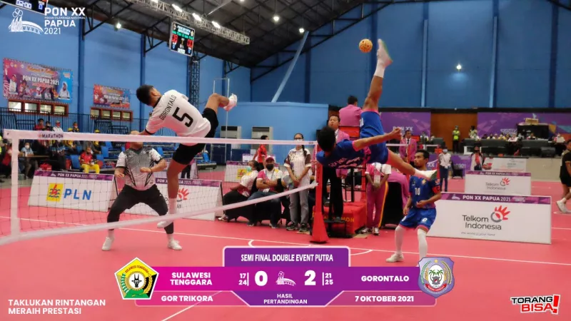 Tim Sepak Takraw Sultra Raih Perunggu Dinpmor Double Event