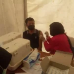 Vaksinas Gratis Tidar dan Gerindra Sultra Disambut Antusias Masyarakat