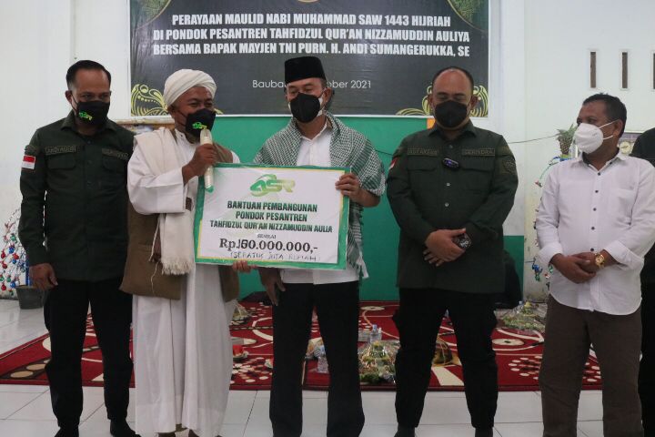 Rayakan Maulid, ASR Bantu Pembangunan Pesantren Tahfizul Qur'an Nizzamuddin Auliya