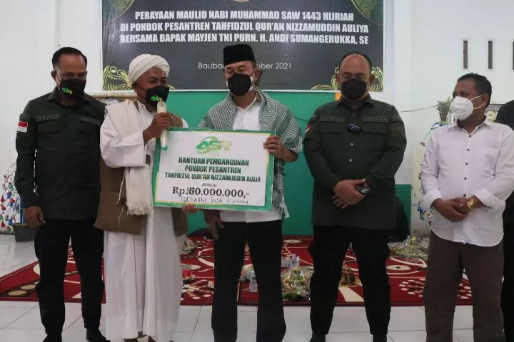 Rayakan Maulid, ASR Bantu Pembangunan Pesantren Tahfizul Qur'an Nizzamuddin Auliya