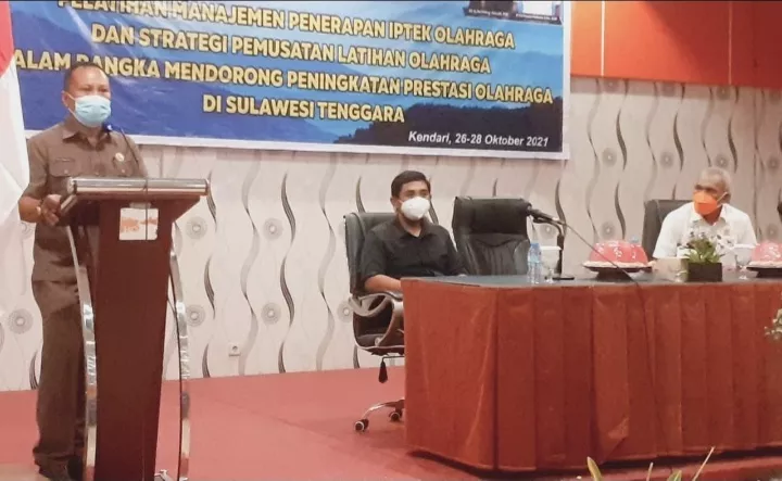 Kadispora Sultra Buka Pelatihan Manajemen Olahraga
